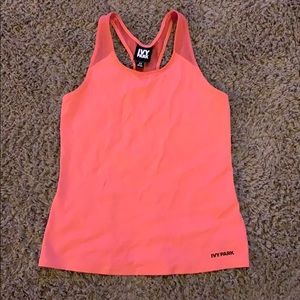 Ivy Park coral pink racer back tank mesh xs